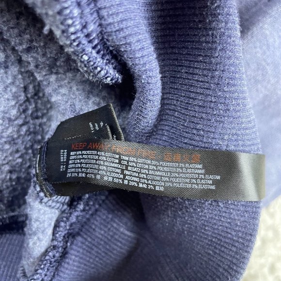 Fp Free People Movement Believe It Lace Up Crop Hoodie Blue Sweatshirt Size XS - Picture 6 of 11